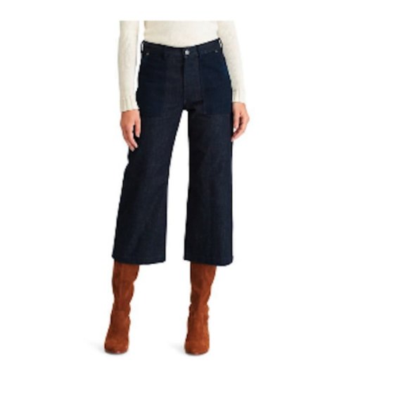 Polo Ralph Lauren Cropped Wide-Leg Jeans - Picture 6 of 8